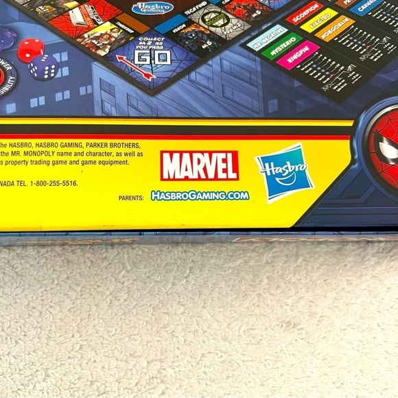 New Monopoly Marvel Spider-Man Edition Board Game Hasbro 2021 Game Day, Fun Day - Picture 5 of 7